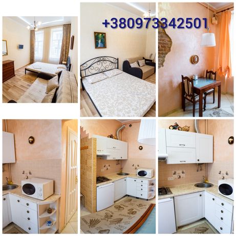 Rent daily an apartment in Lviv on the Staryi Rynok square per 600 uah. 