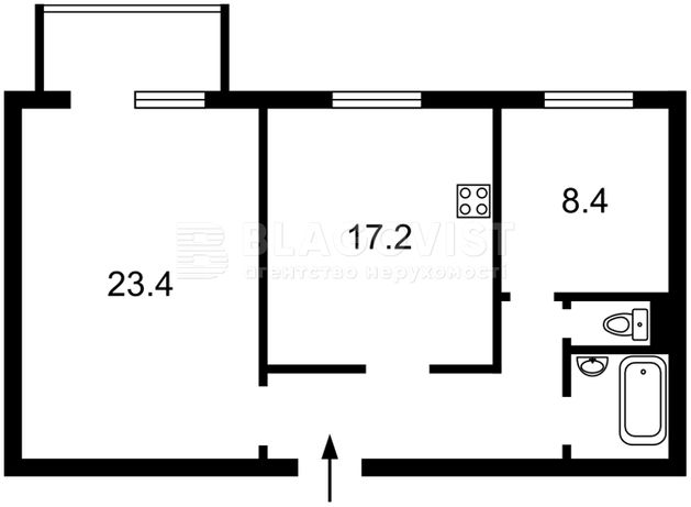 Rent an apartment in Kyiv on the St. Zhylianska 54 per $800 